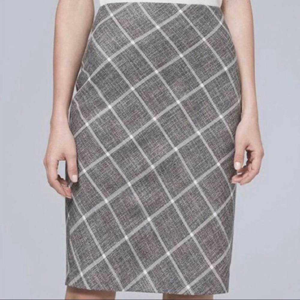 WHBM - Plaid Pencil Skirt